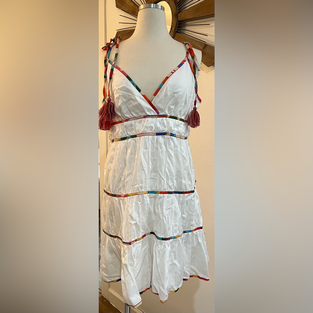 White halter dress